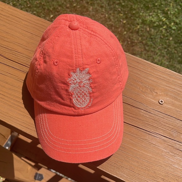Tommy Bahama Orange Baseball Cap Hat with Pineapple main image 8
